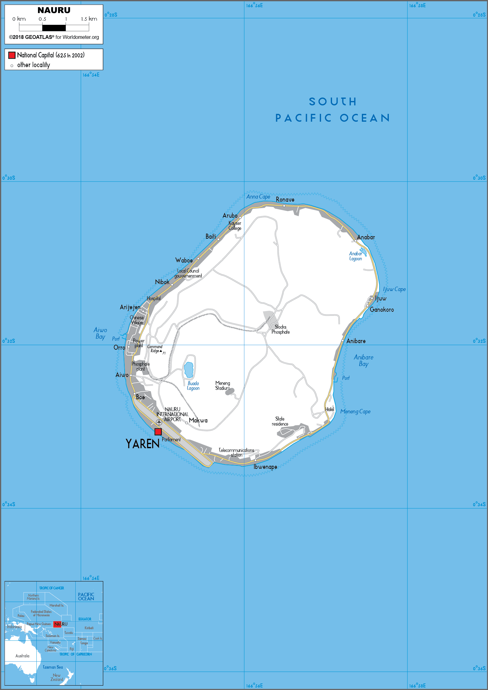cap nhat 2024 ban do hanh chinh dat nuoc nauru nauru map phong to nam 2023 73240 6