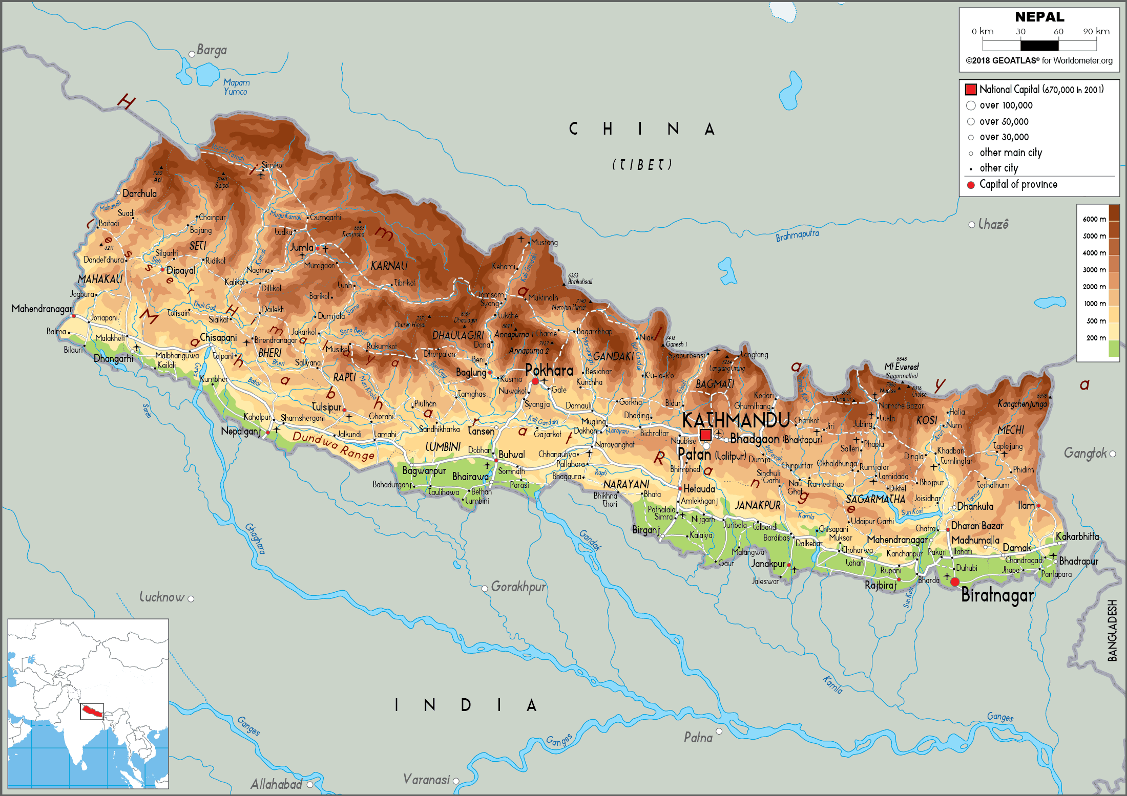 cap nhat 2024 ban do hanh chinh dat nuoc nepal nepal map phong to nam 2023 73236 15