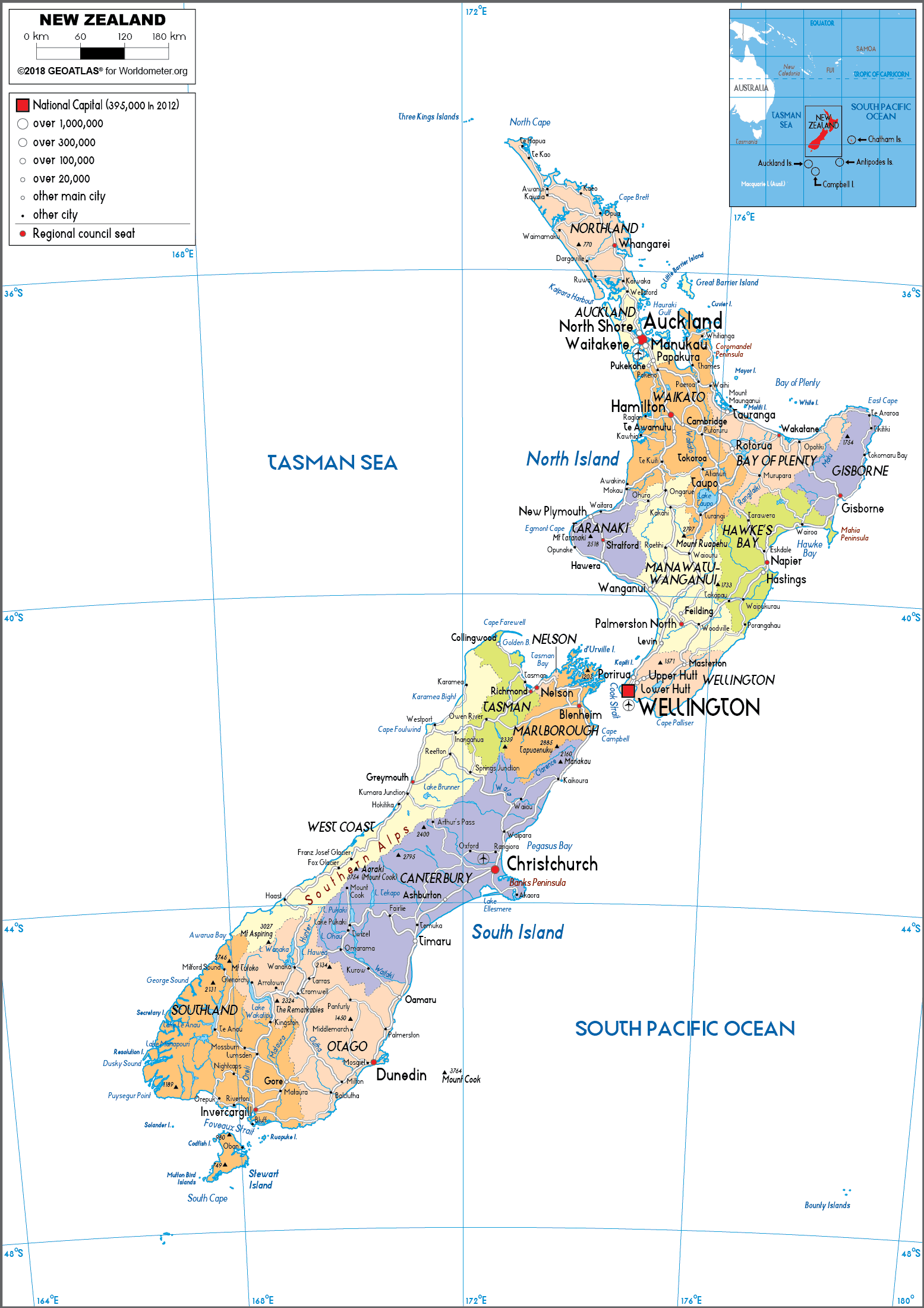 cap nhat 2024 ban do hanh chinh dat nuoc new zealand new zealand map phong to nam 2023 73234 9