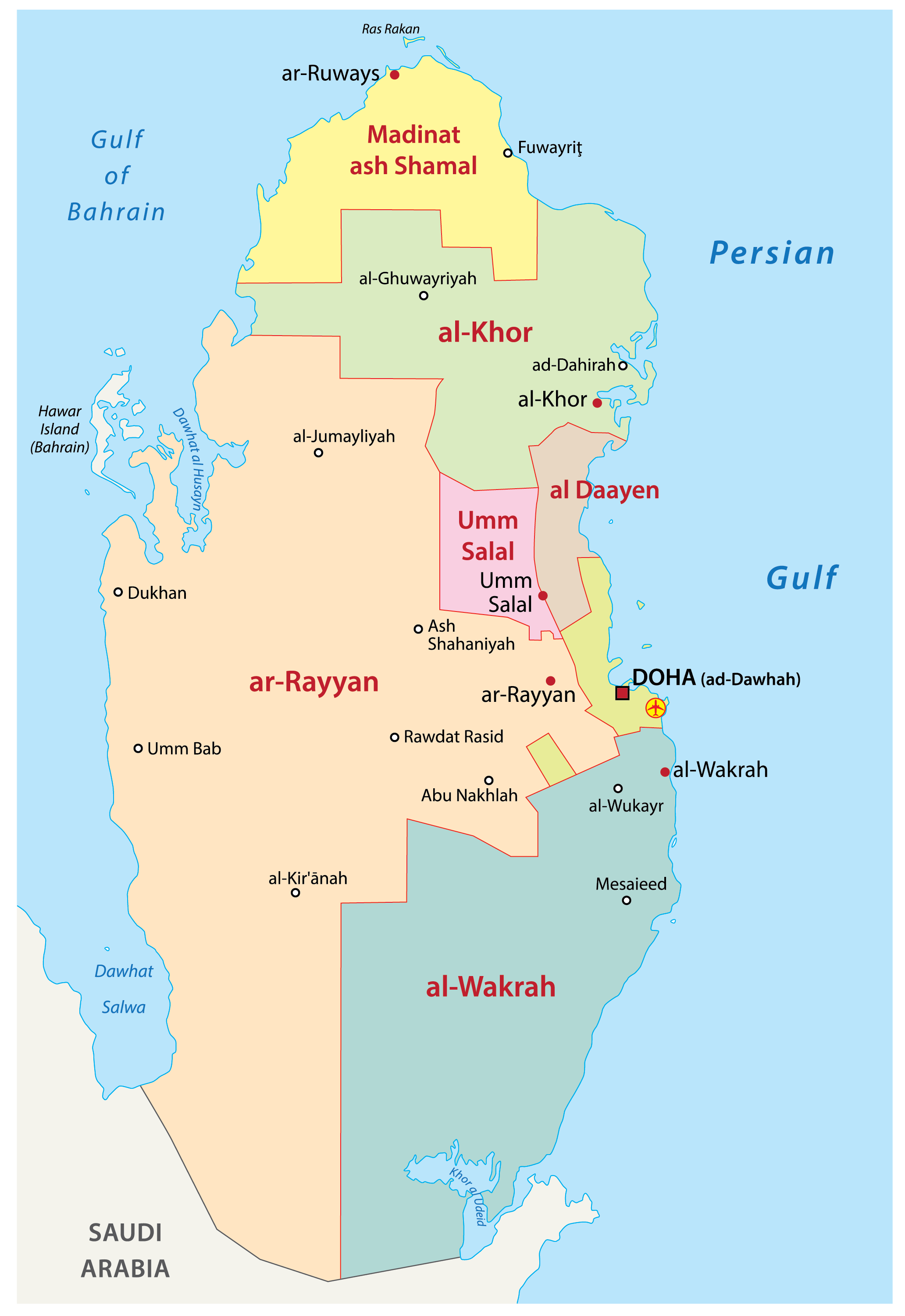 cap nhat 2024 ban do hanh chinh dat nuoc qatar qatar map phong to nam 2024 73232 3