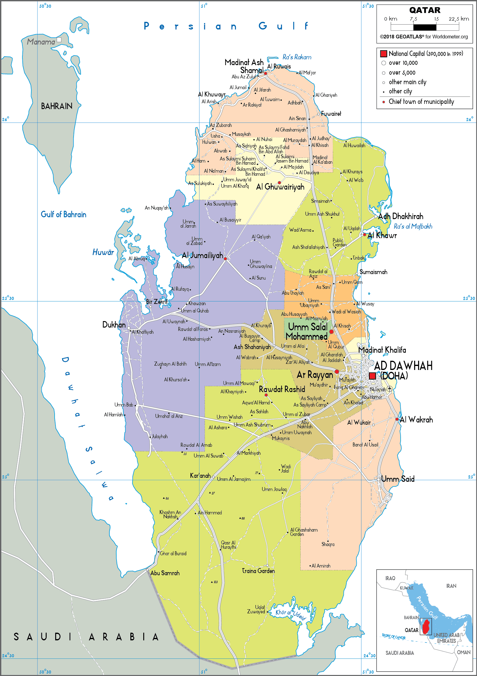 cap nhat 2024 ban do hanh chinh dat nuoc qatar qatar map phong to nam 2024 73232 5