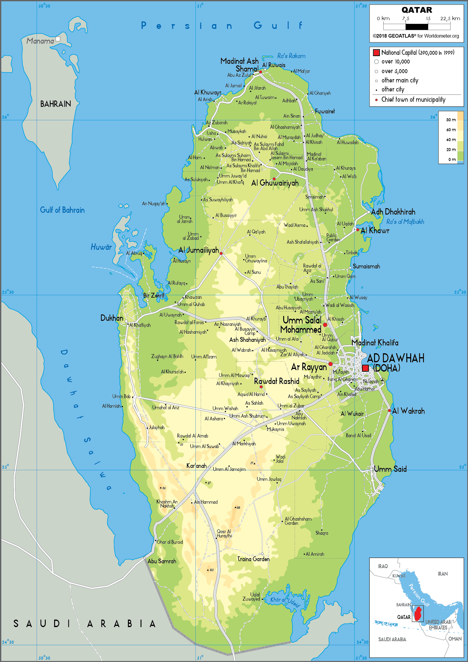 cap nhat 2024 ban do hanh chinh dat nuoc qatar qatar map phong to nam 2024 73232 6