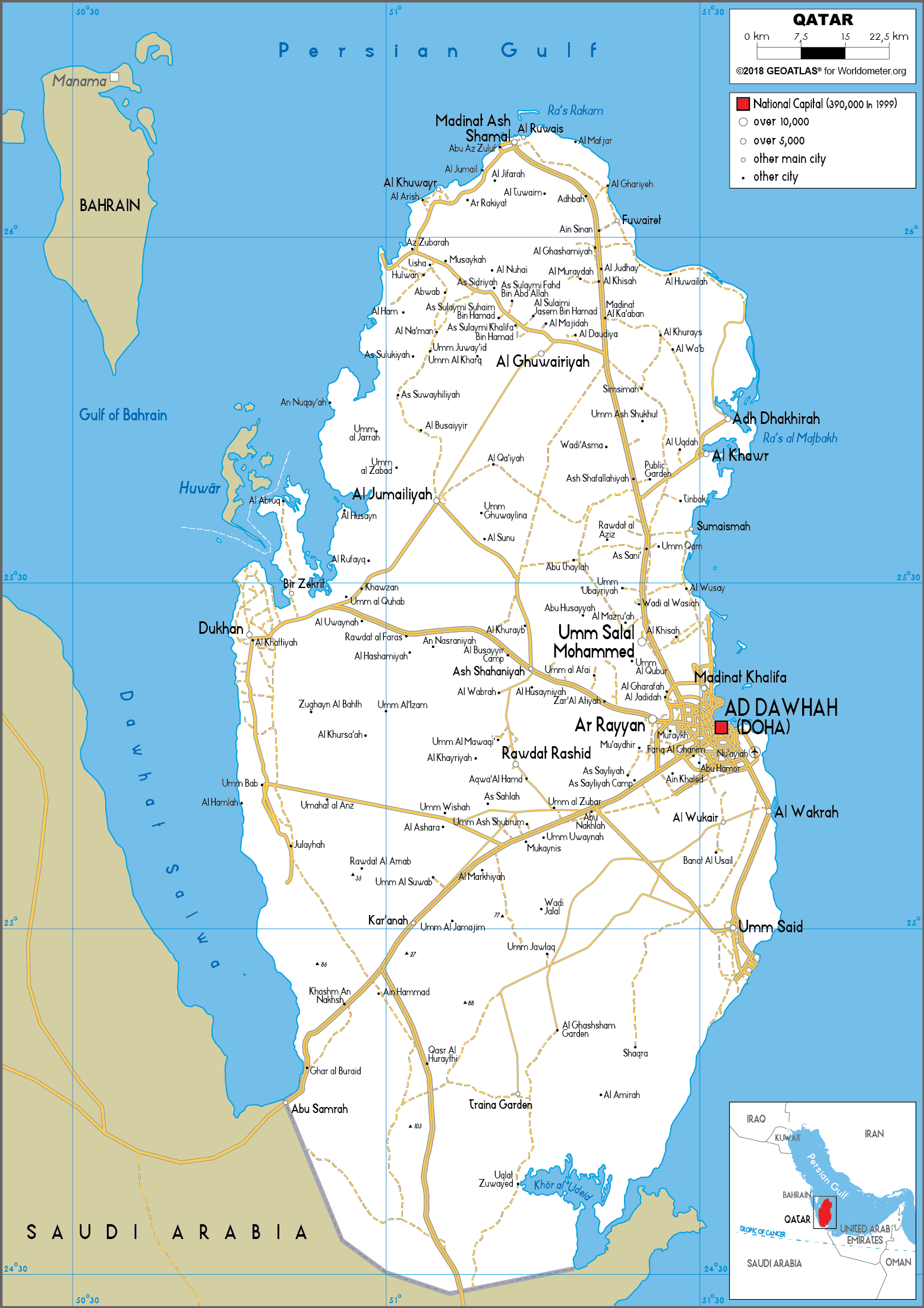 cap nhat 2024 ban do hanh chinh dat nuoc qatar qatar map phong to nam 2024 73232 7