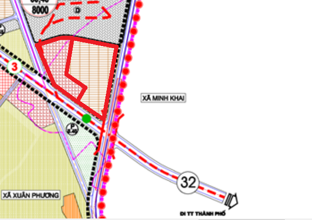 Đất dính quy hoạch ở phường Minh Khai, Bắc Từ Liêm, Hà Nội