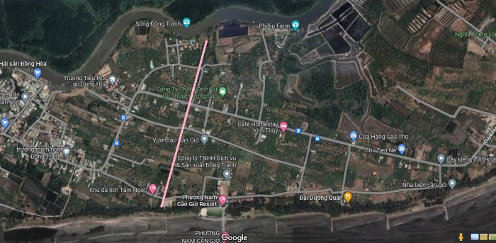 Đường dự kiến sẽ mở theo quy hoạch ở xã Long Hoà, huyện Cần Giờ, TP HCM (phần 1) Đường dự kiến sẽ mở theo quy hoạch ở xã Long Hoà, huyện Cần Giờ, TP HCM (phần 1)