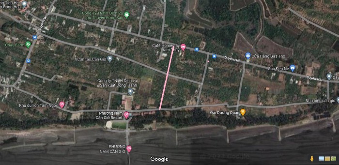 Đường dự kiến sẽ mở theo quy hoạch ở xã Long Hoà, huyện Cần Giờ, TP HCM (phần 2) Đường dự kiến sẽ mở theo quy hoạch ở xã Long Hoà, huyện Cần Giờ, TP HCM (phần 2)