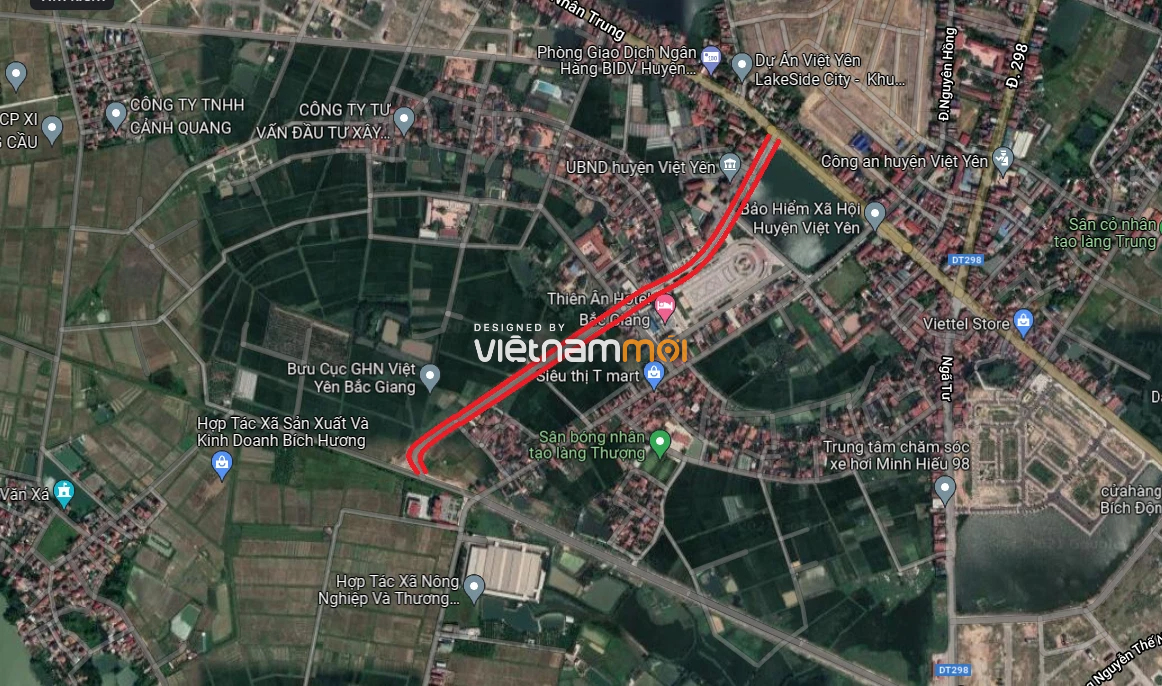 Đường sẽ mở ở thị trấn Bích Động, huyện Việt Yên, tỉnh Bắc Giang Đường sẽ mở ở thị trấn Bích Động, huyện Việt Yên, tỉnh Bắc Giang