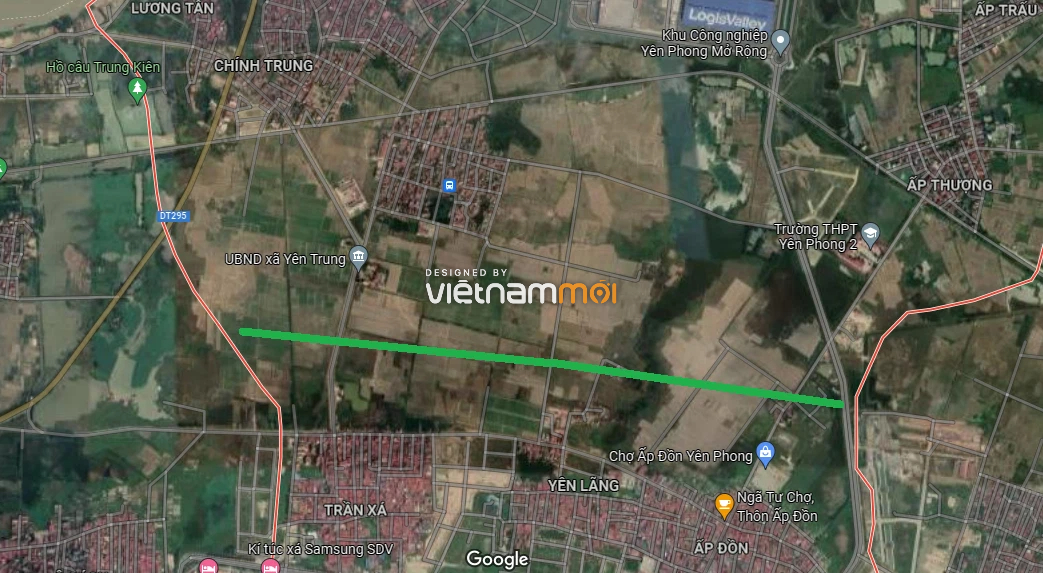 Đường sẽ mở ở xã Yên Trung, huyện Yên Phong, Bắc Ninh Đường sẽ mở ở xã Yên Trung, huyện Yên Phong, Bắc Ninh