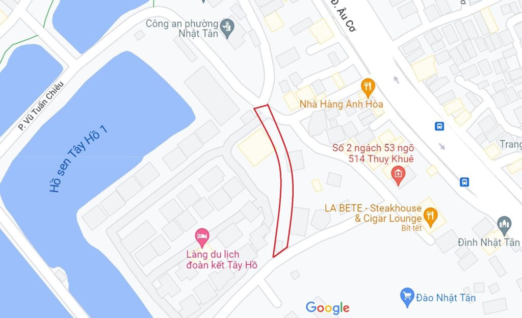 Kế hoạch sử dụng đất phường Nhật Tân, Tây Hồ, Hà Nội