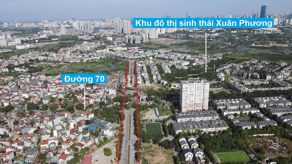 Những tuyến đường đang và sẽ mở qua khu đô thị sinh thái Xuân Phương Những tuyến đường đang và sẽ mở qua khu đô thị sinh thái Xuân Phương
