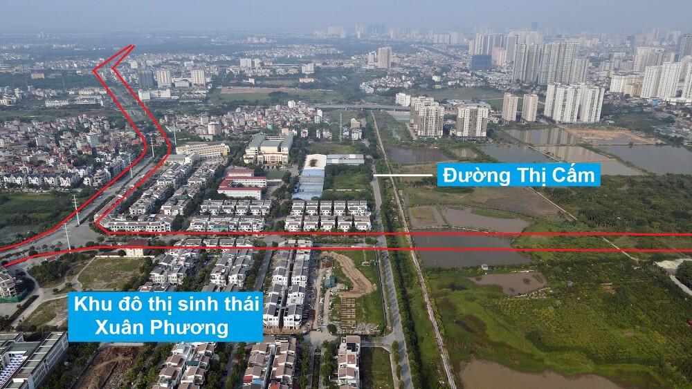 Những tuyến đường đang và sẽ mở qua khu đô thị sinh thái Xuân Phương Những tuyến đường đang và sẽ mở qua khu đô thị sinh thái Xuân Phương