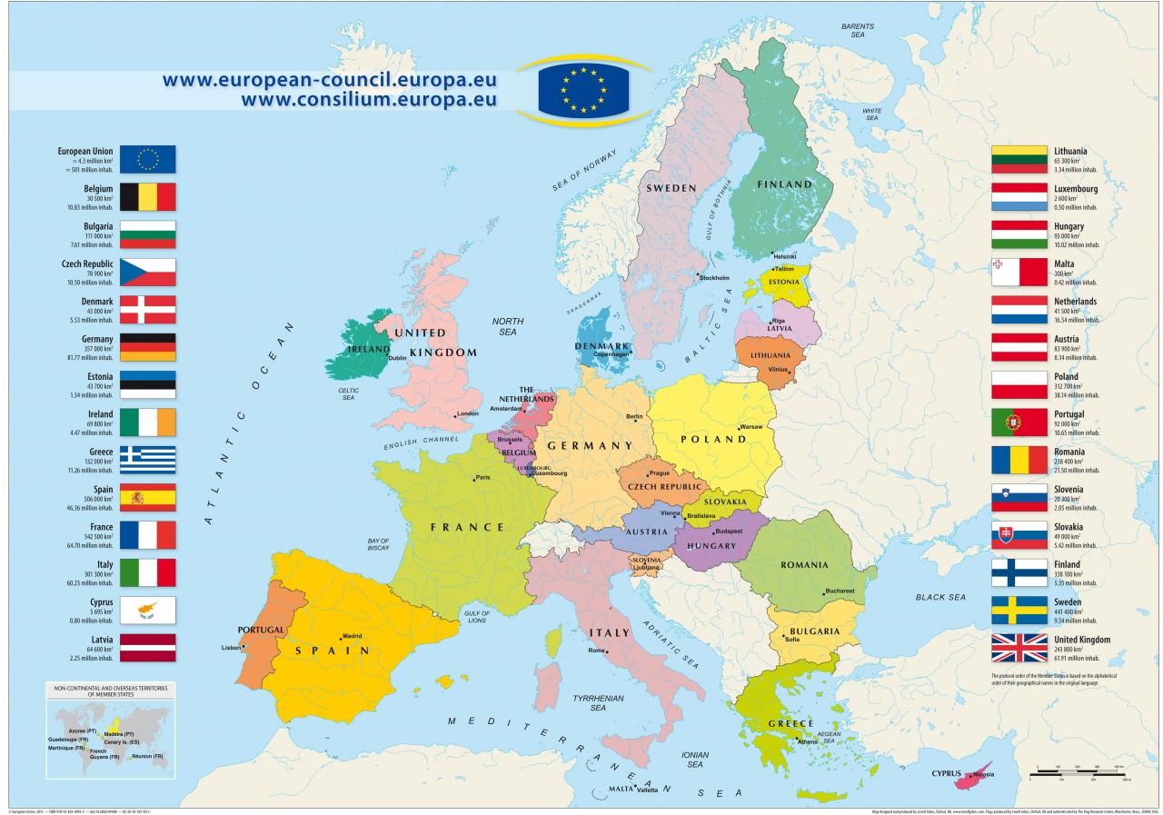 Bản đồ liên minh châu Âu