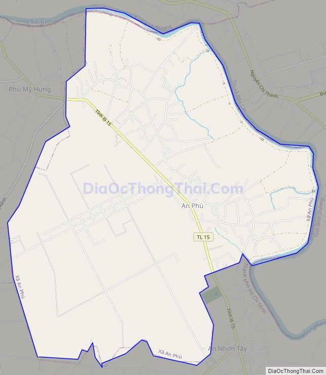 Bản đồ giao thông xã An Phú, huyện Củ Chi
