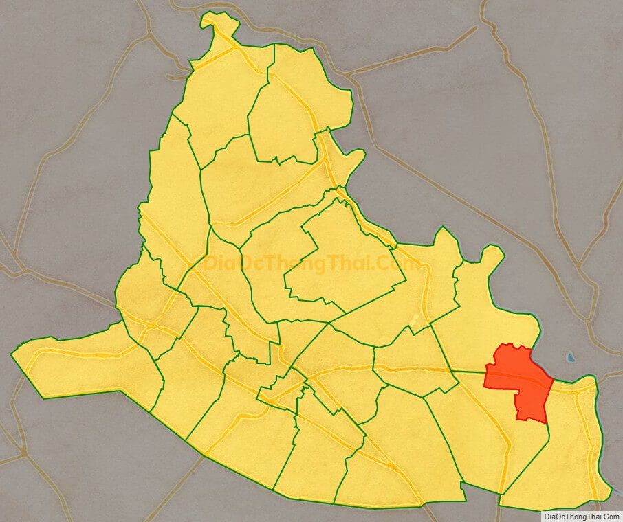 Bản đồ vị trí và địa giới hành chính Xã Hòa Phú, huyện Củ Chi