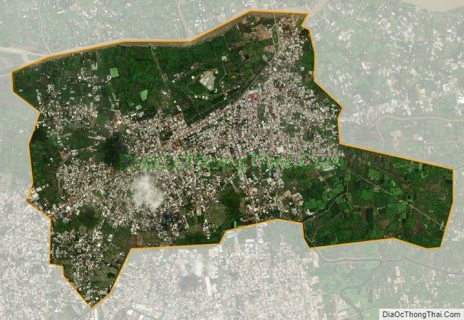 Bản đồ vệ tinh xã Đông Thạnh, huyện Hóc Môn