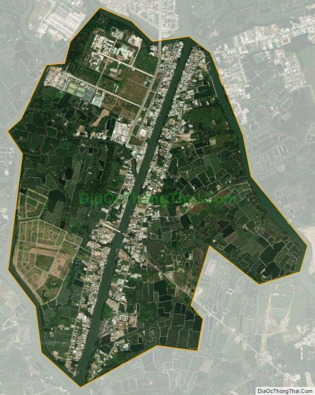 Bản đồ vệ tinh xã Phước Lộc, huyện Nhà Bè