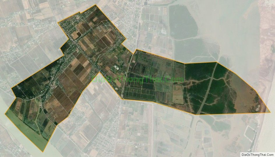 Bản đồ vệ tinh xã Nam Hưng, huyện Tiền Hải