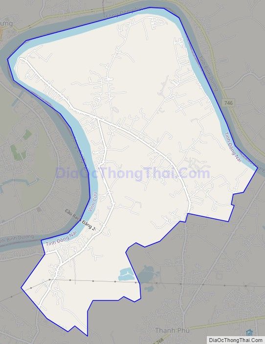 Bản đồ giao thông xã Bình Lợi, huyện Vĩnh Cửu.