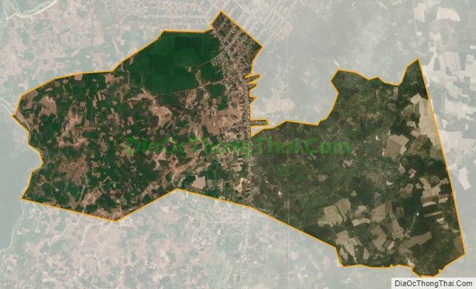 Bản đồ vệ tinh xã Đức Hạnh, huyện Đức Linh.