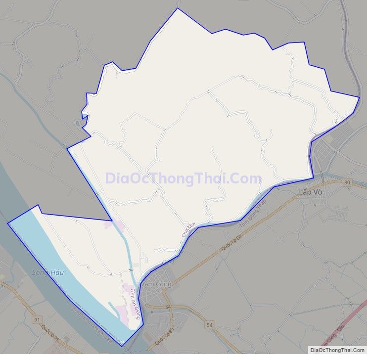 Xã Hòa An, huyện Chợ Mới – Quy hoạch – Bản đồ – Tổng quan Bản đồ giao thông xã Hòa An, huyện Chợ Mới.