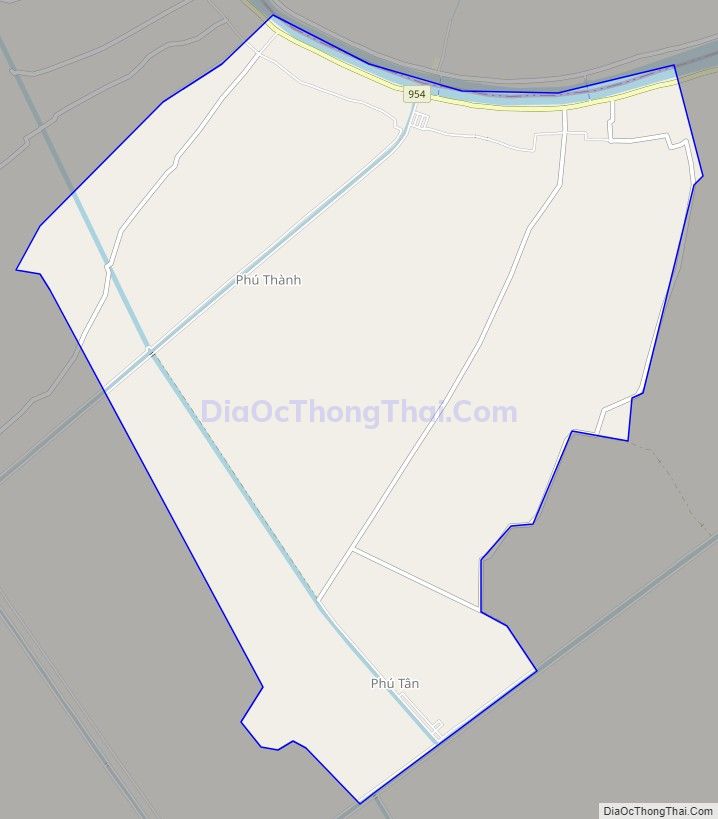 Xã Phú Thạnh, huyện Phú Tân – Quy hoạch – Bản đồ – Tổng quan Bản đồ giao thông xã Phú Thạnh, huyện Phú Tân.