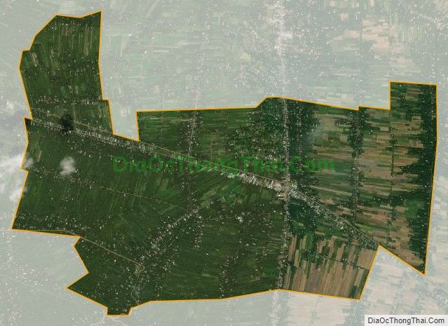 Bản đồ vệ tinh xã Tân Phong, huyện Thạnh Phú.
