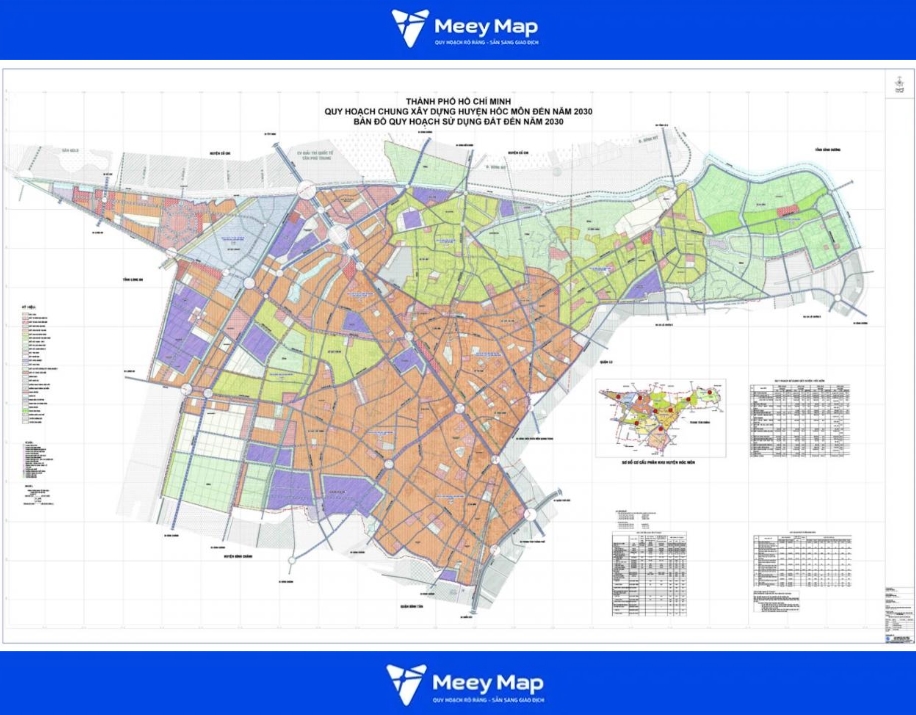 Bản đồ huyện Hóc Môn, TP.HCM 2024| Kế hoạch sử dụng đất 2 Bản đồ quy hoạch huyện Hóc Môn,tp Hồ Chí Minh