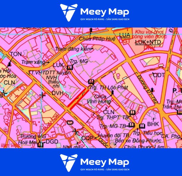 Bản đồ quy hoạch thị xã Trảng Bàng, Tây Ninh| Kế hoạch sử dụng đất 14 Trong hai duong ke mau do la duong se mo o thi xa Trang Bang the hien tren ban do quy hoach su dung dat thi xa Trang Bang tinh Tay Ninh giai doan 2021 2030