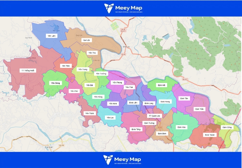 Bản đồ tỉnh Thanh Hóa|Bản đồ quy hoạch Thành phố Thanh Hóa 33 Bản đồ Huyện Yên Định, Thanh Hóa