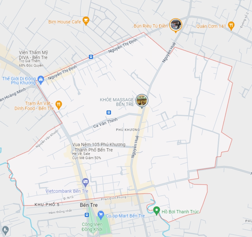 Bản đồ Quy Hoạch Thành Phố Bến Tre, Bến Tre|Quy hoạch sử dụng đất 13 Bản đồ phường Phú Khương, Thành Phố Bến Tre