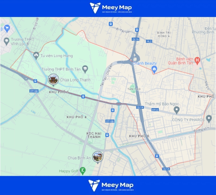 Bản đồ phường Tân Tạo, Bình Tân