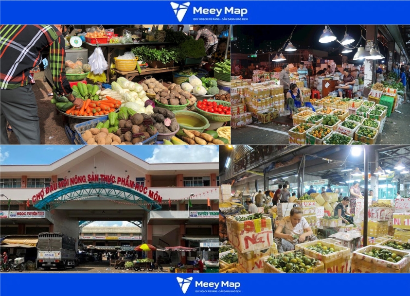 Bản đồ huyện Hóc Môn, TP.HCM 2024| Kế hoạch sử dụng đất 21 Chợ Đầu mối Nông sản Thực phẩm Hóc Môn
