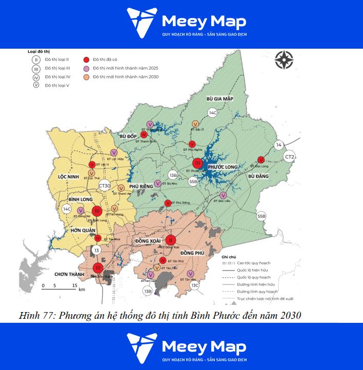 Bản đồ Tỉnh Bình Phước| Quy hoạch Kế hoạch sử dụng Đất 19 Ban do bat dong san Binh Phuoc – quy hoach he thong do thi den nam 2030