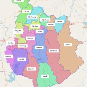 Bản đồ quy hoạch Huyện Di Linh, Tỉnh Lâm Đồng| Kế hoạch sử dụng đất 5 Bản đồ hành chính Di Linh, Lâm Đồng