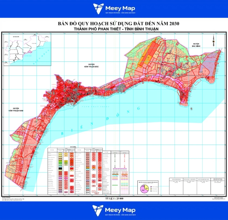 Bản đồ Quy Hoạch Thành Phố Phan Thiết, Tỉnh Bình Thuận 2024| Kế hoạch sử dụng đất 6 Bản đồ quy hoạch sử dụng đất quy hoạch chung thành phố Phan Thiết tỉnh Bình Thuận 2030