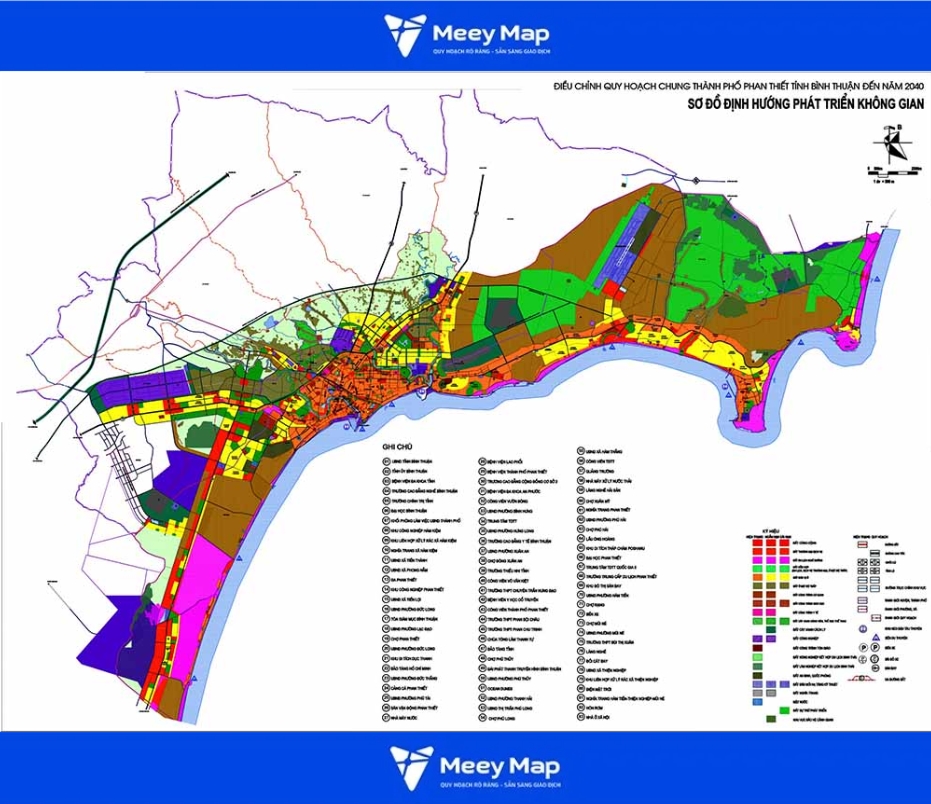 Bản đồ Quy Hoạch Thành Phố Phan Thiết, Tỉnh Bình Thuận 2024| Kế hoạch sử dụng đất 2 Bản đồ quy hoạch tp Phan Thiết, Ninh Thuận định hướng phát triển 2040