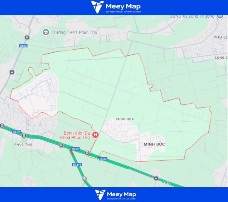 Chi tiết Bản đồ Quy hoạch Huyện Phúc Thọ Hà Nội Đến Năm 2030 21 Bản đồ xã Phúc Hòa, Huyện Phúc Thọ