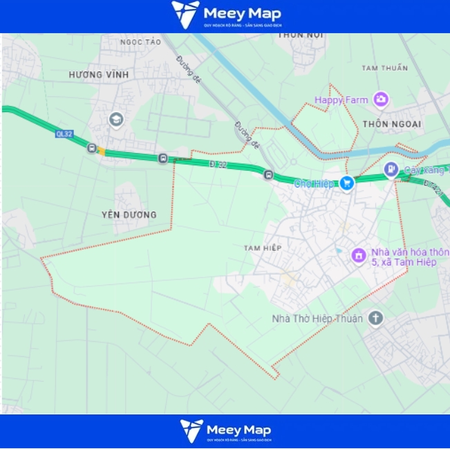 Chi tiết Bản đồ Quy hoạch Huyện Phúc Thọ Hà Nội Đến Năm 2030 24 Bản đồ xã Tam Hiệp, Huyện Phúc Thọ
