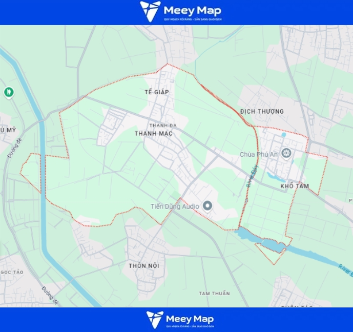 Chi tiết Bản đồ Quy hoạch Huyện Phúc Thọ Hà Nội Đến Năm 2030 26 Bản đồ xã Thanh Đa, Huyện Phúc Thọ