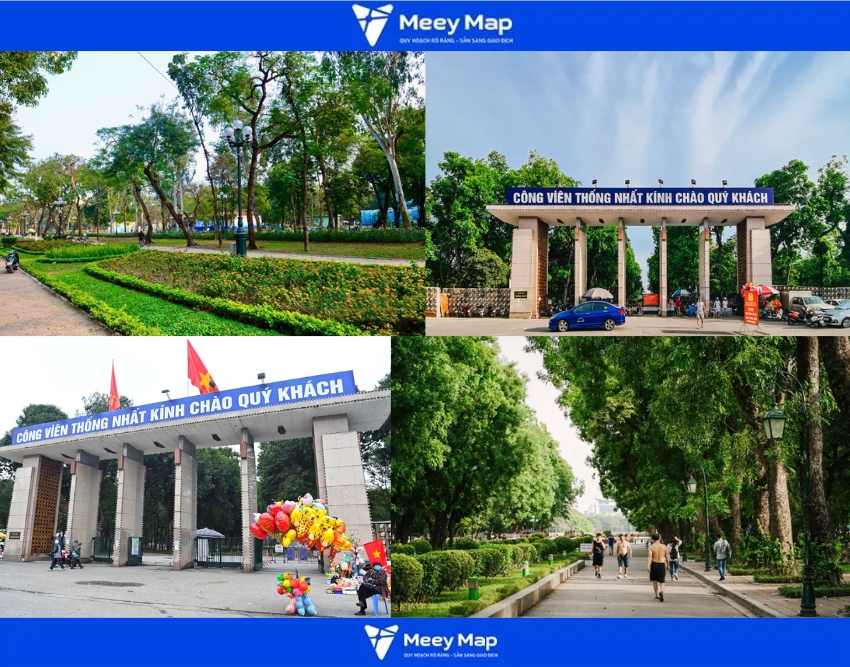 Bản đồ quy hoạch quận Hai Bà Trưng, Hà Nội 26 Công viên Thống Nhất