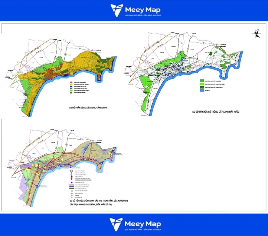 Bản đồ Quy Hoạch Thành Phố Phan Thiết, Tỉnh Bình Thuận 2024| Kế hoạch sử dụng đất 5 Sơ đồ tổ chức không gian thành phố Phan Thiết, Bình Thuận
