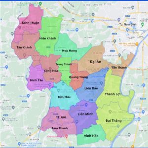 Bản đồ hành chính huyện Vụ Bản, Tỉnh Nam Định