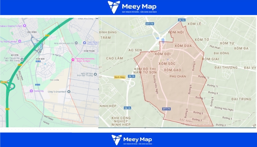 Bản đồ quy hoạch thành phố Từ Sơn,Bắc Ninh| Quy hoạch Sử dụng Đất 11 Bản đồ phường Phù Chẩn, thành phố Từ Sơn