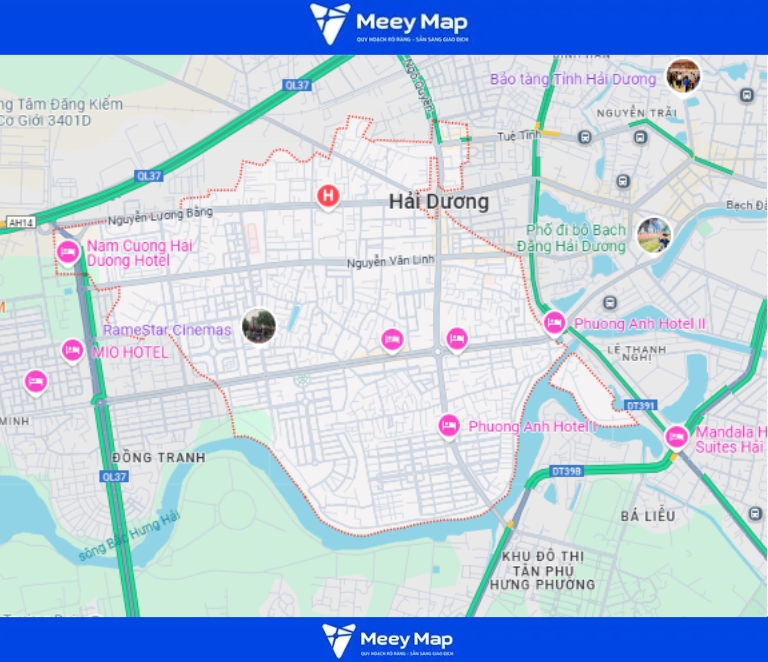 Bản đồ quy hoạch Thành phố Hải Dương, Hải Dương| Kế hoạch sử dụng đất 25 Bản đồ phường Thanh Bình, thành phố Hải Dương