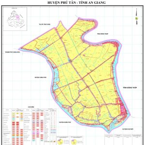 Bản đồ quy hoạch sử dụng đất năm 2030 huyện Phú Tân, Tỉnh An Giang