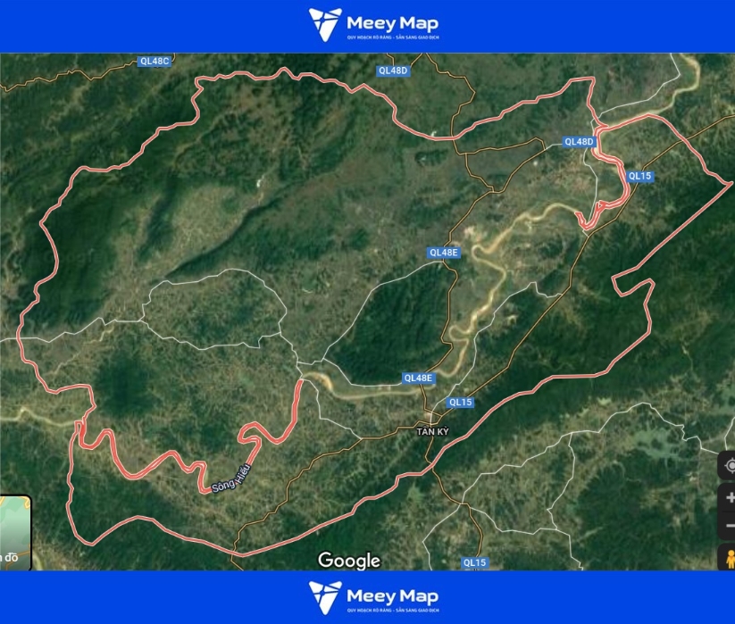 Bản đồ quy hoạch huyện Tân Kỳ, Nghệ An|Kế hoạch sử dụng đất 28 Bản đồ vệ tinh giao thông huyện Tân Kỳ, Nghệ An