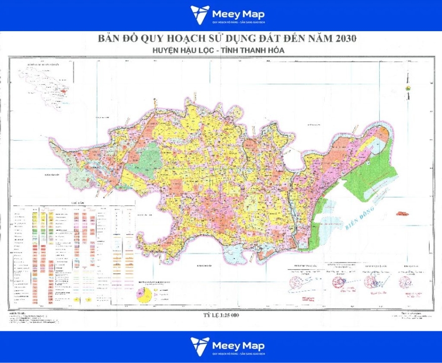 Bản đồ quy hoạch Huyện Hậu Lộc, Tỉnh Thanh Hóa| Kế hoạch sử dụng đất 1 Bản đồ xã Hậu Lộc, tỉnh Thanh Hóa