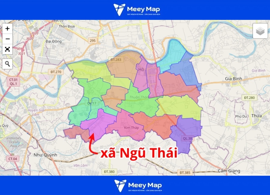 Bản đồ Huyện Thuận Thành, Bắc Ninh| Quy hoạch sử dụng đất 27 Bản đồ xã Ngũ Thái