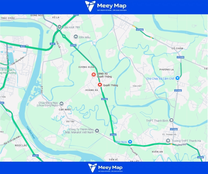 Bản đồ quy hoạch Thành phố Hải Dương, Hải Dương| Kế hoạch sử dụng đất 34 Bản đồ xã Quyết Thắng, thành phố Hải Dương