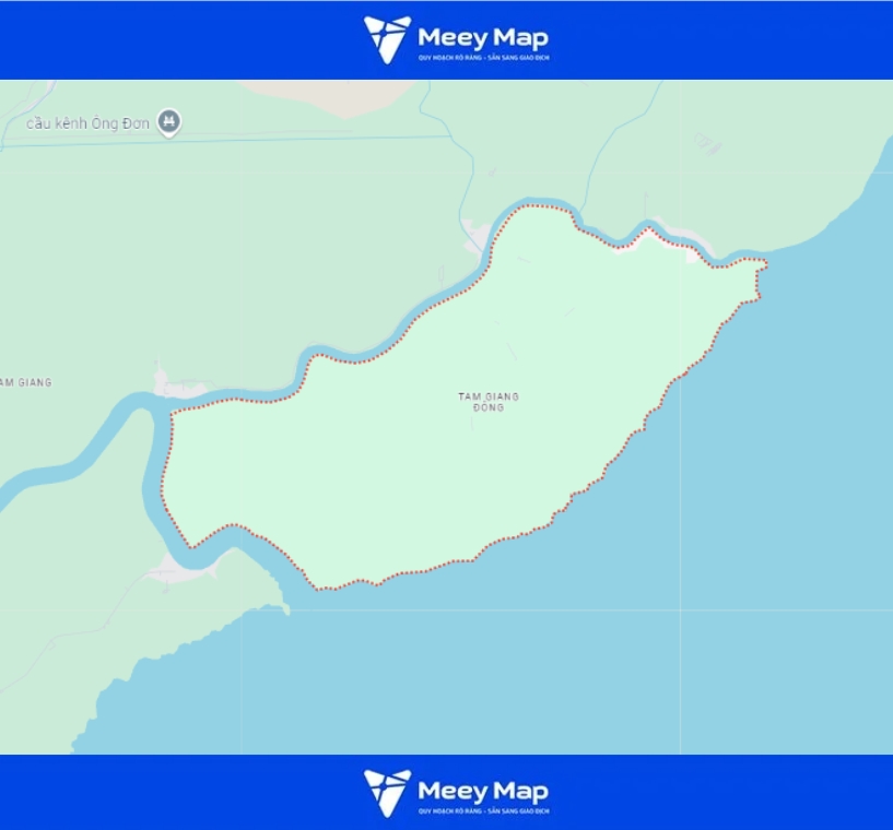 Bản đồ quy hoạch kế hoạch huyện Năm Căn, Tỉnh Cà Mau năm 2024 10 Bản đồ xã Tam Giang Đông